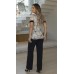 034370 - Blusa Ramany Estampada folhagem 